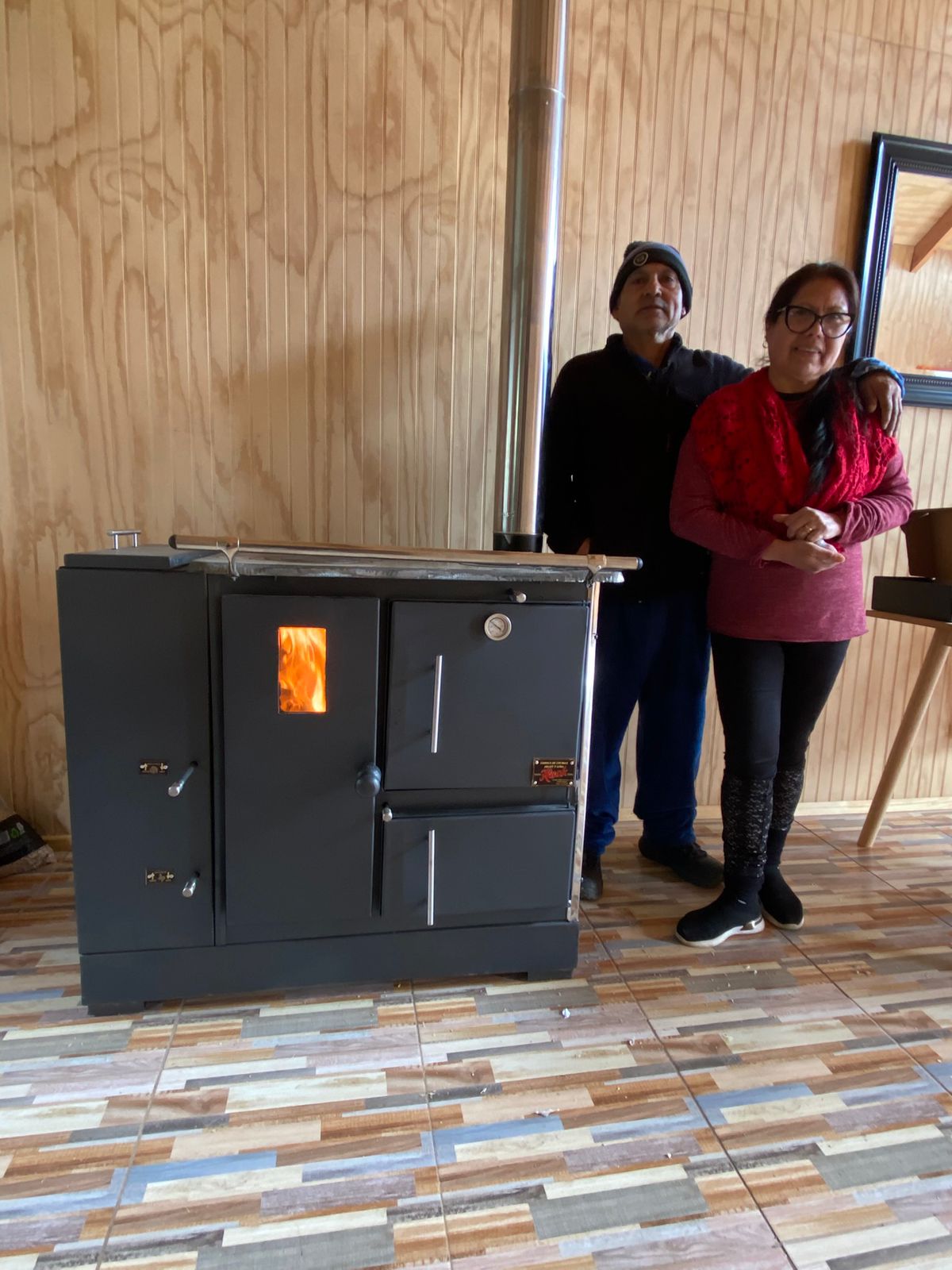 Cocina a pellet Sin electricidad - Modelo Ecomix mixta pellet o leña - Imagen 3