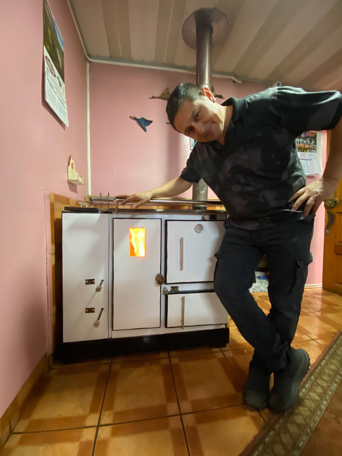 Cocina a pellet Sin electricidad - Modelo Ecomix mixta pellet o leña - Imagen 11