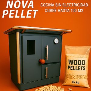 cocina a pellet sin eléctricidad