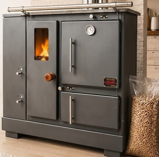 NUEVA COCINA VICKY MIXTA PELLET/LEÑA SIN ELÉCTRICIDAD